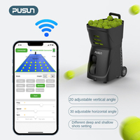 Máquina de pelota de tenis Robot para practicar con aplicación de control remoto Tennis Ball Machine Company