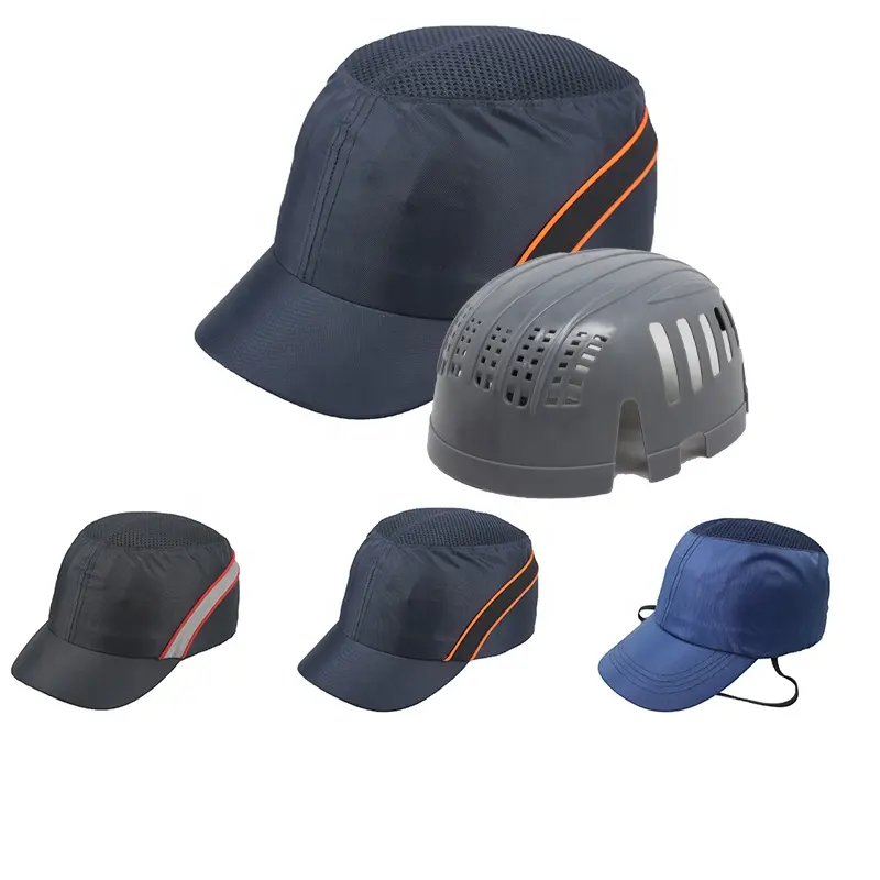 Casco DE SEGURIDAD impermeable CE EN812, gorra de ala corta, gorra protectora de cabeza dura, gorra de béisbol ligera personalizada