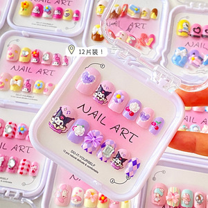 Nuevas pegatinas de uñas de dibujos animados para niños, exquisitas uñas postizas en caja, material ABS, uñas de celebridades para usar en los dedos, CE - Product Image 5