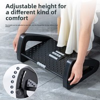 Repose-pieds pliable moderne en plastique pour salon, tabouret ottoman ergonomique pour enfants, prévient la position des jambes croisées