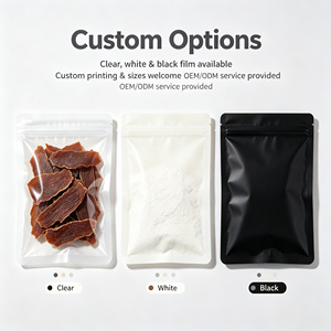 Sachet d'emballage plastique transparent refermable avec fermeture éclair, pochette autoportante pour le stockage alimentaire et l'emballage de détail - Product Image 3