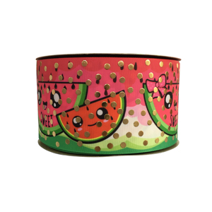 BOCA Écologique Style Anime Pastèque & Fraise Imprimé Numérique Transfert De Chaleur Gros-Grain <span class=keywords><strong>Ruban</strong></span> pour Décorations De Fête - Product Image 3