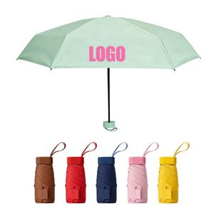 Factory Custom Oem Odm Uv Protection Portable Lightweight <b>Cheap</b> Mini 6K 6 Folding Sun Umbrella - Product Image 1