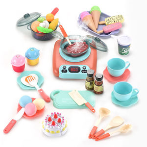51pcs Pretend Play Music Light Spray Induction Cooker Simulation Tableware Kitchenware <b>Kitchen</b> <b>Food</b> <b>Toy</b> Cooking Set <b>for</b> Kids - Product Image 1