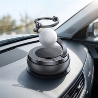 Difusor Giratorio para Auto con Energía Solar, Globo Levitante, Ambientador de Aire para Auto, Adorno de Fragancia de Lujo para Auto