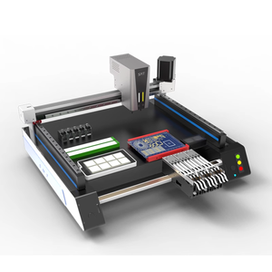 <span class=keywords><strong>Machine</strong></span> de placement <span class=keywords><strong>SMT</strong></span> de bureau haute précision V5 PRO, triple vision, double tête, 0,05 mm, 36 alimentateurs, changeur de buses automatique, assemblage LED - Product Image 2