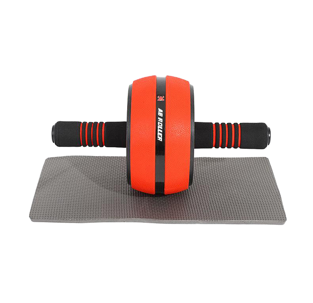 New Arrival KaraQoton HT-2443 Unisex Home Gym TPR Fitness Equipment-Non-Slip Ab Exercise Wheel Roller Handles Abdominal Workouts