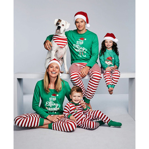 2026 Nieuwe Aanwinst Familie Kerst Lange Mouwen Shirt en Broek 2-delig Pyjama Set - Product Image 1