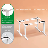 Bureau assis-debout électrique à double moteur 120 kg, réglable en hauteur 60-125 cm, table de bureau relevable