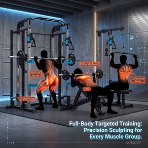 Paquete de Zona de Entrenamiento Funcional VIGFIT Profesional de 100 m² con Racks, Bancos y Almacenamiento para Gimnasio o Estudio Comercial - Product Image 5
