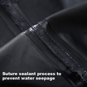 Traje de Lluvia Impermeable para Motociclismo, <span class=keywords><strong>Chubasquero</strong></span> con Capucha para Trabajo de Tráfico y Saneamiento, Conjunto de Chaqueta y Pantalones Reflectantes - Product Image 3