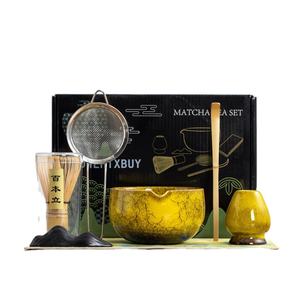2025 nuovo <span class=keywords><strong>AY</strong></span> 7 pezzi regalo professionale Matcha Kit di lusso giapponese Chawan Matcha frusta Set con ciotola in ceramica Matcha - Product Image 4