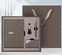 Carnet en papier personnalisé avec logo imprimé UV, porte-clés et porte-cartes, ensemble de cadeaux promotionnels d'entreprise de luxe pour Noël