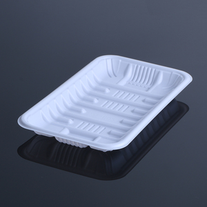 Plateau compostable biosourcé en plastique blanc jetable <span class=keywords><strong>de</strong></span> protection <span class=keywords><strong>de</strong></span> l'environnement <span class=keywords><strong>de</strong></span> vente entière - Product Image 1