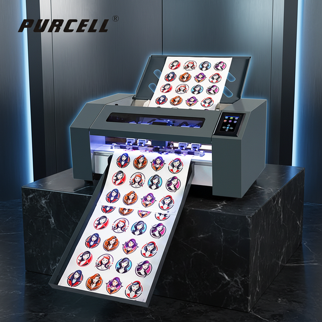 Purcell A3 A4 A3+ Auto Feeding Sticker Sheet Cutter Plotter Adhesive Sticker Label Cutter Digital Die Cutter Cutting Machine