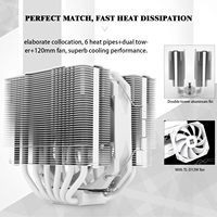 Thermalright Peerless Assassin 120 Mini blanc 6 tuyaux de chaleur dissipateur CPU ventilateur 120mm PWM ventilateur CPU refroidi