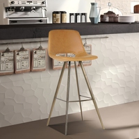Tabourets de bar de haute qualité, luxueux et traditionnels en cuir PU, pour îlot de cuisine, salle à manger, atelier, café, bar