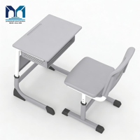 Fournisseurs de meubles de bureau ABS aux Philippines, tables et chaises en plastique individuelles, bureaux et chaises pour les salles de classe des écoles primaires et secondaires