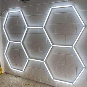 Juego de luces <span class=keywords><strong>led</strong></span> hexagonales para decoración de automóviles, <span class=keywords><strong>luz</strong></span> pequeña <span class=keywords><strong>hexagonal</strong></span> con forma de panal de abeja para decoración de automóviles - Product Image 6