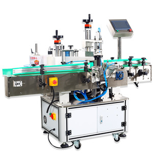 Machine d'étiquetage automatique pour bouteilles plates carrées et hexagonales avec étiquettes adhésives double face en plastique PE 220V/110V Modèle FK - Product Image 2