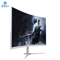 Moniteur LED incurvé de 49 pouces 4k 240hz 165hz IPS PC DP ordinateur haut-parleurs intégrés, machine à montage mural VESA noir