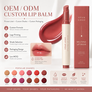 Bálsamo Labial Hidratante con Brillo ODM, se Derrite en los Labios, No Pegajoso, Suaviza, Delicado, con Manteca de Karité, Vitamina E, Bálsamo Labial Colorido - Product Image 3