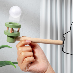 Juguete de bola de soplado de equilibrio suspendido de madera, divertido <span class=keywords><strong>juego</strong></span> de alivio del estrés, juguetes de bola de soplado flotante de madera, juguetes educativos para niños - Product Image 4