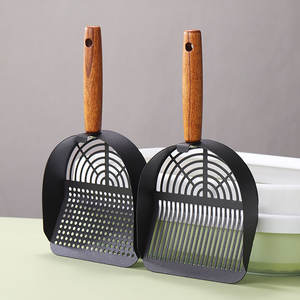 Vente en gros en acier inoxydable grande pelle à litière pour chat en métal spécial tofu sable et minerai pelle à sable artefact d'élimination <span class=keywords><strong>des</strong></span> déchets d'animaux domestiques - Product Image 3