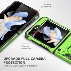 Étui antichoc <span class=keywords><strong>2</strong></span> en 1 pour téléphone avec <span class=keywords><strong>support</strong></span> de bague à 360 degrés pour <span class=keywords><strong>support</strong></span> de <span class=keywords><strong>voiture</strong></span> TPU PC Cover Mobile Case For <span class=keywords><strong>Samsung</strong></span> Galaxy <span class=keywords><strong>Z</strong></span> Flip 4 5 6 - Product Image 2