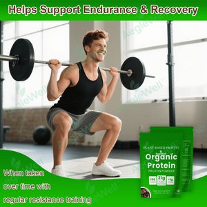 Aeglewell Premium organik <span class=keywords><strong>Protein</strong></span> tozu | Gdo olmayan, glutensiz ve süt içermeyen, egzersiz ve günlük beslenme, çikolata aroması - Product Image 6