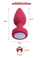 Anneau vibrant en silicone OEM/ODM, plug anal, plug anal vibrant pour hommes et femmes, personnalisable