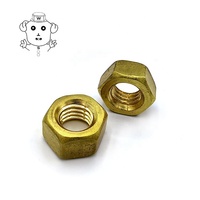 Mur dan ring tipis Steinway Brass DIN439 warna kuning, ukuran M4 M5 M6 metrik