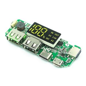 Módulo de Carga Digital para Batería de Litio 18650, 5V 2.4A 2A 1A, Salida USB Dual con Pantalla, Módulo de Potencia - Product Image 1