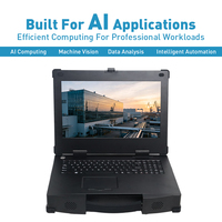 Laptop Industrial Resistente de 15.6 Pulgadas, Intel I7 Ultra 7 155H, 16GB RAM, 1TB SSD, RTX4090, Estación de Trabajo Móvil con IA, OEM ODM en Stock