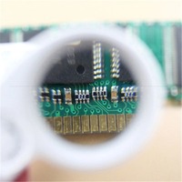 40x25mm Folding Loupe LED Lamp UV Money Detector Antique Jewelry Antique Appraisal 45X Portable Measuring Magnifying Glass