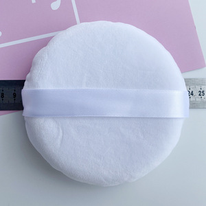 Welink Super Soft Extra Large 5,12 pulgadas Blanco <span class=keywords><strong>Beige</strong></span> Violeta Algodón Terciopelo Maquillaje Cuerpo Polvo Puffs - Product Image 2