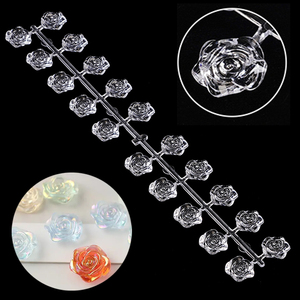 Nuancier d'échantillons de perles à ongles en cristal pour la présentation des couleurs et la pratique du nail art - Product Image 1