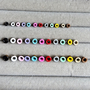 Ojetes de cobre mini coloridos de 1.0-2.5mm, ojetes pintados estilo caramelo para zapatos de muñecas BJD, orificios para cinturones DIY y accesorios para bolsos, mezclados/1 color - Product Image 4