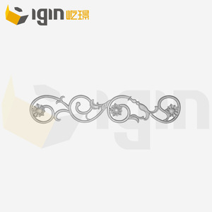 Centro de mesa decorativo de aluminio con diseño floral, 440x255mm, estilo europeo, para puerta, escalera, valla, jardín, villa. - Product Image 3