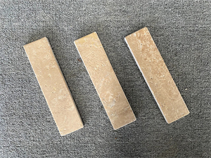 Đá tự nhiên Roma màu be <span class=keywords><strong>travertine</strong></span> sụt giảm gạch Trung Quốc phong cách phiến đá cẩm thạch cho khách sạn bên ngoài bức tường Ốp Mài bề mặt kết thúc - Product Image 3