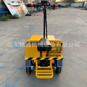 รถเข็นไฟฟ้าสี่ล้อ 120x70 ซม. มอเตอร์ 850 วัตต์ สำหรับขนส่งสินค้าอุตสาหกรรม สีเหลือง โครงเหล็ก แข็งแรงทนทาน - Product Image 3