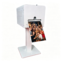 Soporte Metálico Portátil e Impermeable para Impresión Instantánea, con Cubierta Bloqueable, para Impresora de Fotos