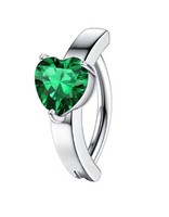 Bijoux de piercing corporel en acier chirurgical Gaby, vente en gros, anneau de nombril avec cœur flottant, piercing de nombril