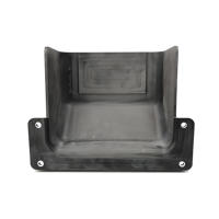 Pièces usinées CNC en aluminium anodisé noir, composants de support pour boîtier d'appareil électronique