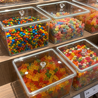 Nouveau Conteneur de Présentation en Plastique Transparent Écologique Sans BPA de 9L pour Céréales, Aliments en Vrac et Bonbons – Vente en Gros