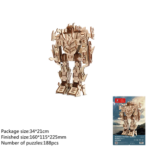 <span class=keywords><strong>2025</strong></span> Mới Bằng Gỗ Mô Hình <span class=keywords><strong>Robot</strong></span> 3D Câu Đố Đồ Chơi Tự Làm Lắp Ráp Gỗ Thủ Công Mỹ Nghệ Trẻ Em Món Quà Đồ Chơi - Product Image 4