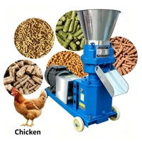 Machine à granulés d'aliments pour animaux 500 kg/h, production stable, granulateur pour bétail et volailles, diesel et électrique