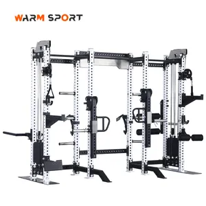 High Quality Commercial Home Gym Multi Functional All in One Cable Smith Machine Power Rack Station