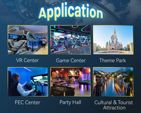 Renixsim Autres parcs d'attractions Effets d'immersion élevée 2 places Roller coaster 360 Simulateur Simulateur de vol Vr accrocheur