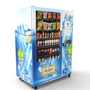 Máquina de venda automática de refrigeradores refrigerados para hotéis, lanches e bebidas pequenas, autoatendimento inteligente com cartão de crédito
